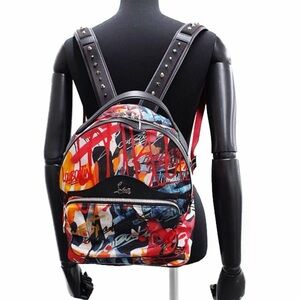 Christian Louboutin Multicolor Graffiti BACKLOUBI Backpack